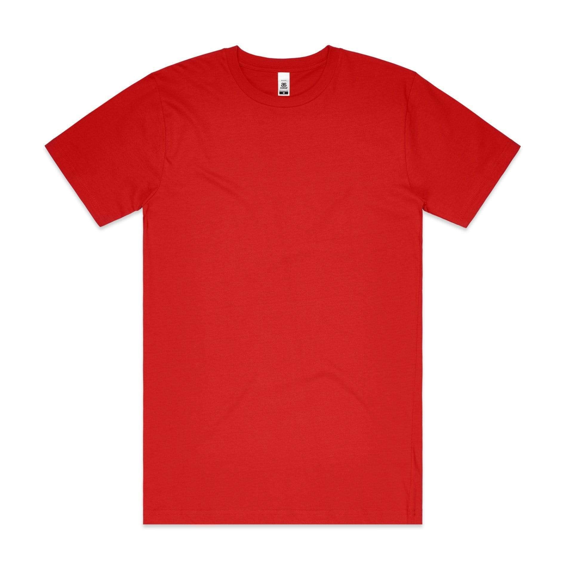 As Colour Casual Wear RED / SML As Colour Men's block tee 5050